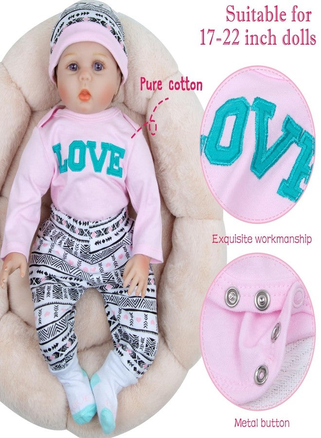 Pedolltree Reborn Baby Dolls Clothes Girl Outfits Accesories 11 Pcs Set for 17-22 Inch Reborn Doll Newborn Baby Girl with Butterfly Backpack&Diaper - Image 3